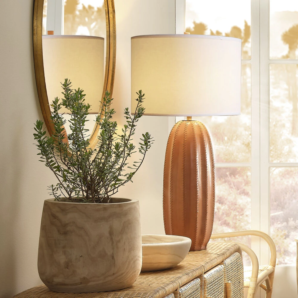 Beckham 36.5 Inch 150.00 Watt Tan Table Lamp Portable Light - Image 2