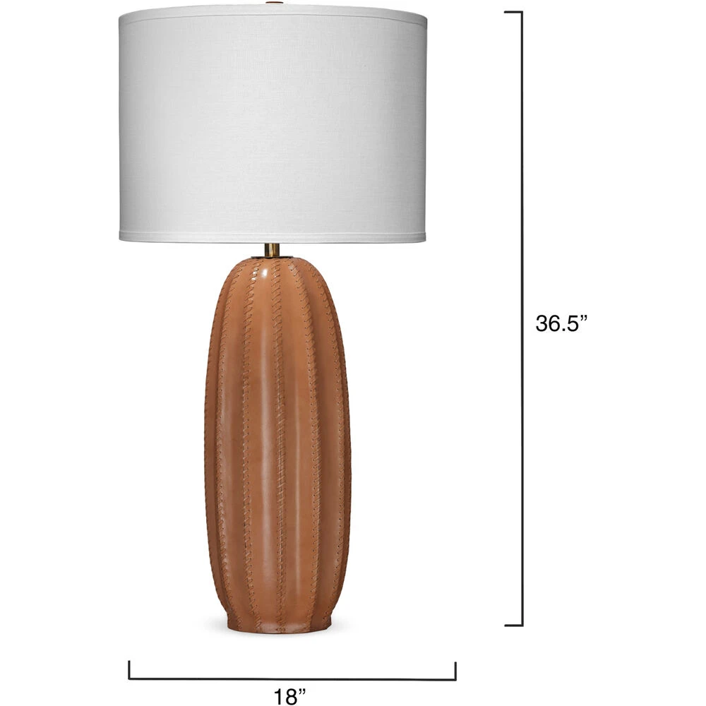 Beckham 36.5 Inch 150.00 Watt Tan Table Lamp Portable Light - Image 3