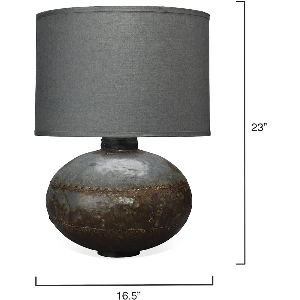 Caisson 23 Inch 150.00 Watt Gun Metal Table Lamp Portable Light - Image 2