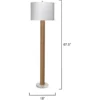Cylinder Jute 68 Inch 150.00 Watt Rope Floor Lamp Portable Light
