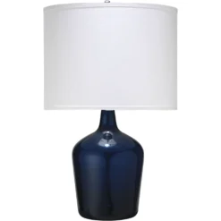 Plum Jar 29 Inch 150.00 Watt Navy Table Lamp Portable Light