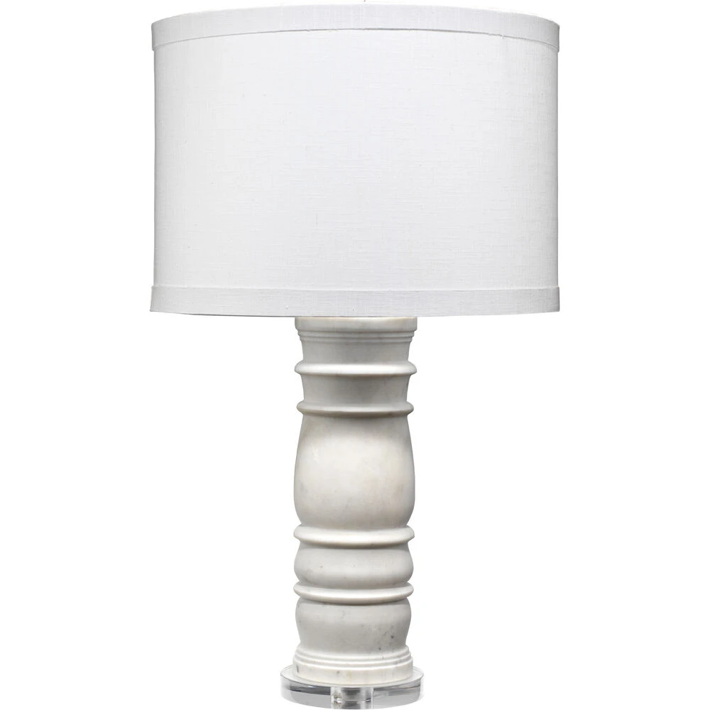 Monument 32 Inch 150.00 Watt White Marble Table Lamp Portable Light