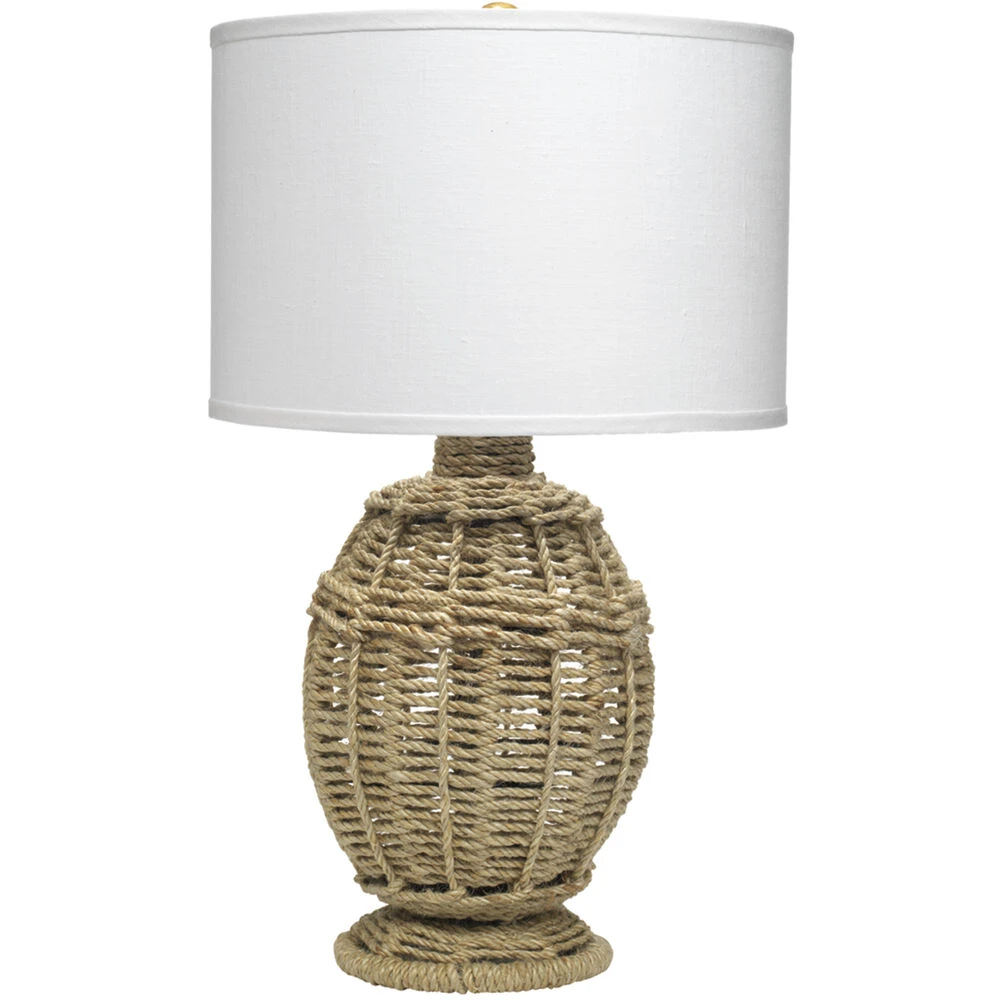 Jute Urn 26 Inch 150.00 Watt Jute Table Lamp Portable Light