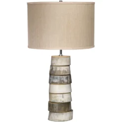 Stacked Horn 27 Inch 150 Watt Horn Table Lamp Portable Light