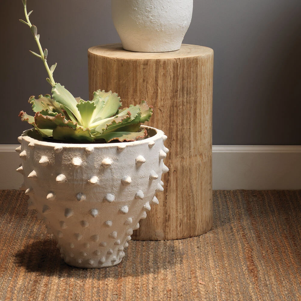 Agave 17.75 X 12 Inch Natural Wood Side Table - Image 5