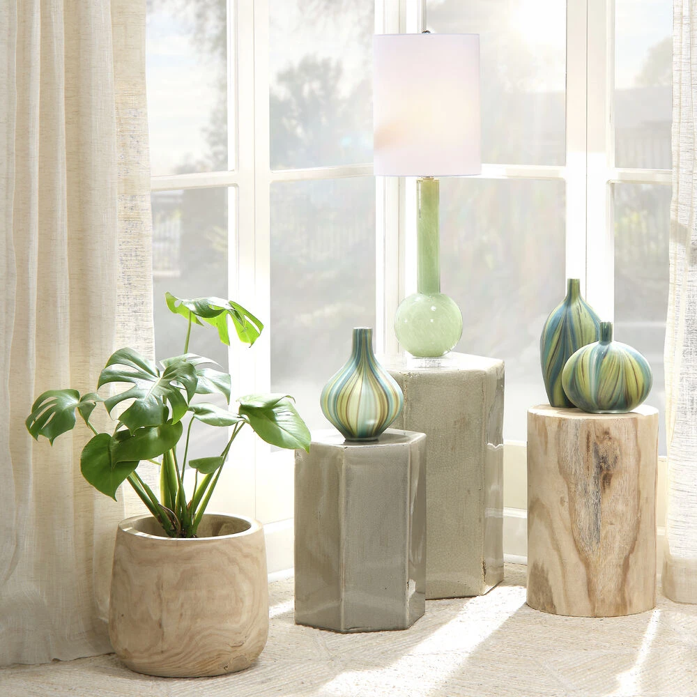 Agave 17.75 X 12 Inch Natural Wood Side Table - Image 7