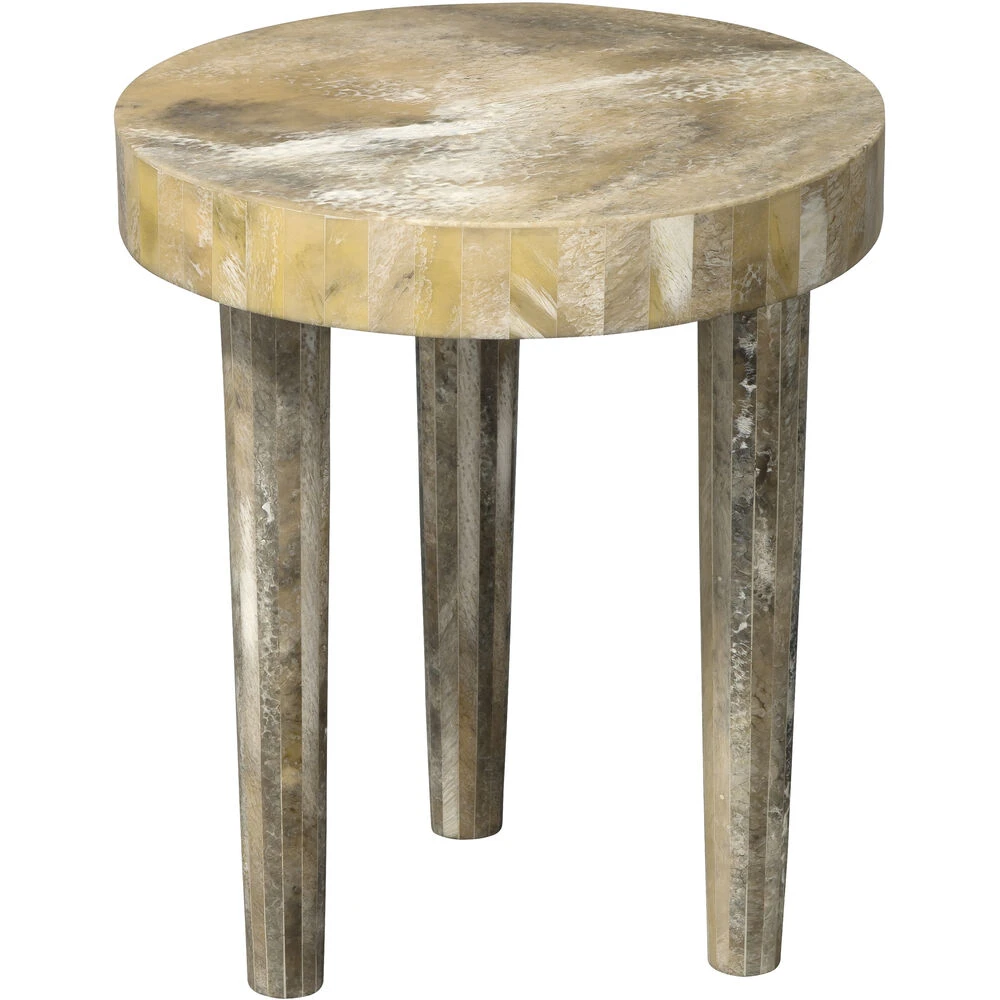 Artemis 16 X 16 Inch Pearl Resin Side Table