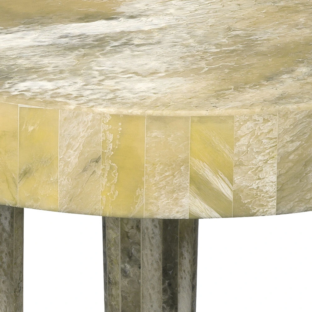 Artemis 16 X 16 Inch Pearl Resin Side Table - Image 4