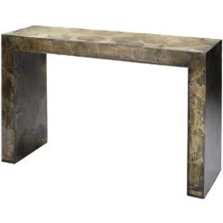 Charlemagne 48 X 15 Inch Acid Washed Metal Console Table