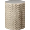 Charlotte 18 X 13 Inch Cream And Grey Side Table
