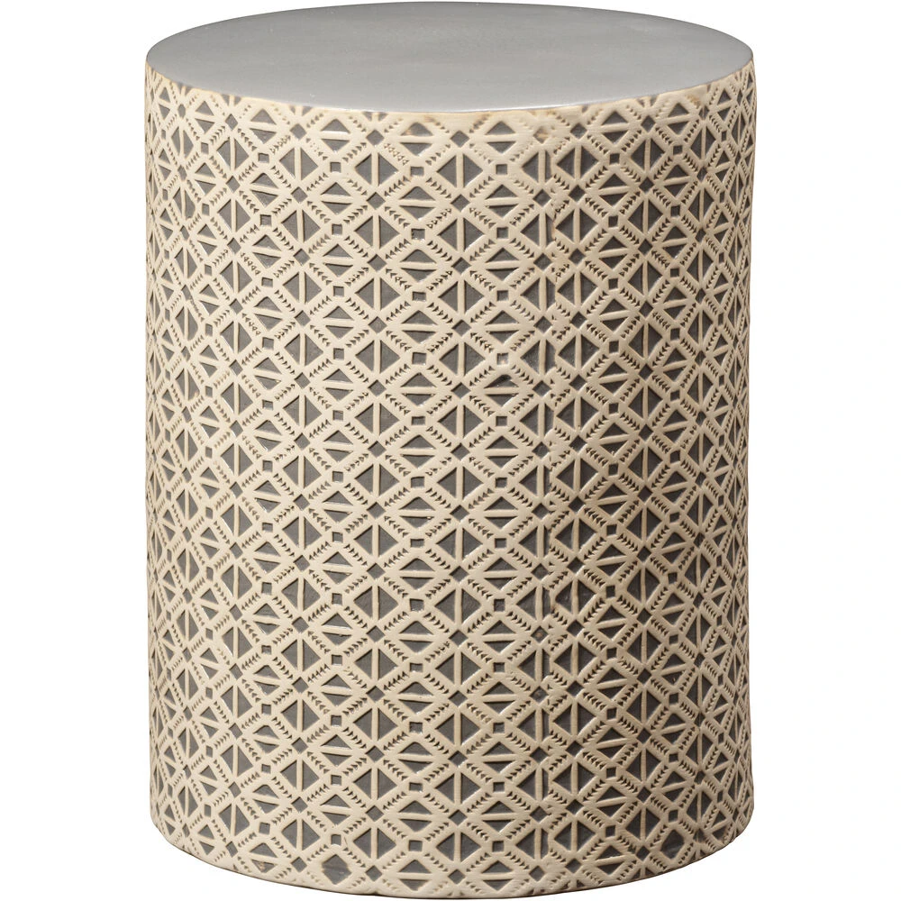 Charlotte 18 X 13 Inch Cream And Grey Side Table
