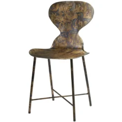 McCallan Metal Acid Washed Metal Dining Chair