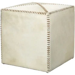 Leather And Hide Ottoman & Stool