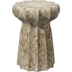 Oyster 18 X 13 Inch Cream Side Table