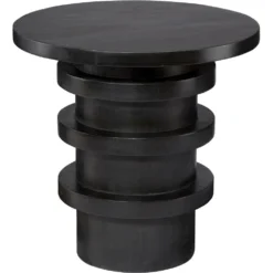 Revolve 24 X 24 Inch Charcoal Side Table