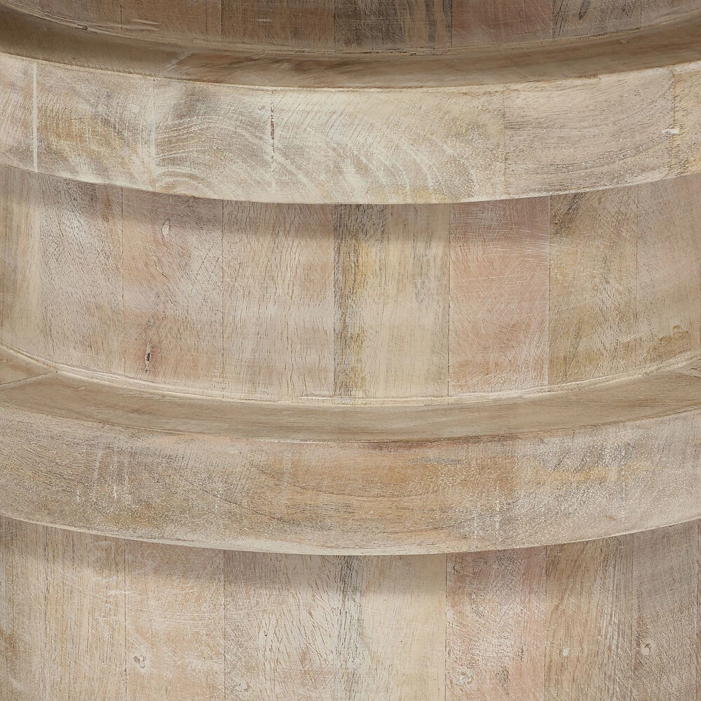 Revolve 24 X 24 Inch White Washed Side Table - Image 4