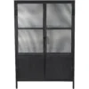 Vitrino Black 2 Door Dresser