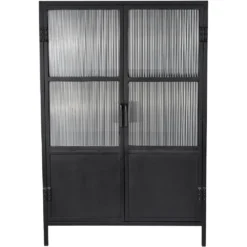 Vitrino Black 2 Door Dresser