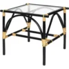 Xanadu 24 X 24 Inch Black & Cream Side Table