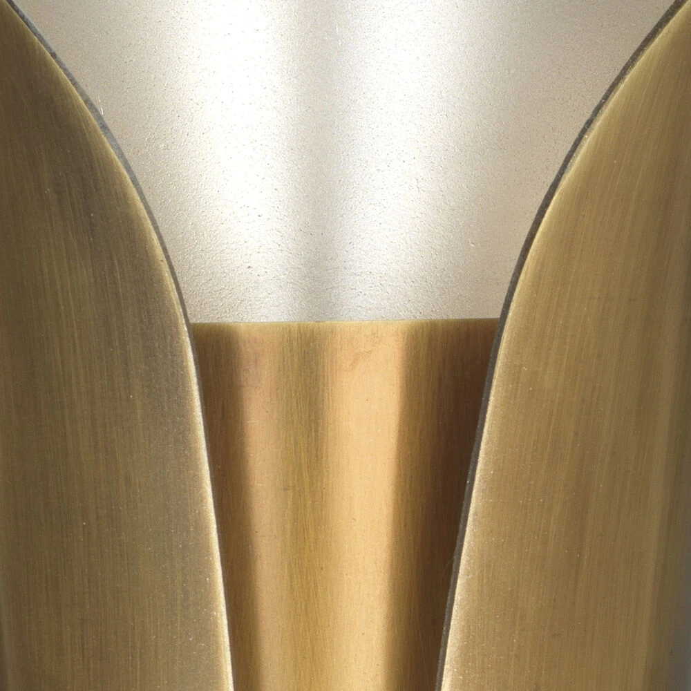 Capsule 2 Light 5 Inch Antique Brass & Antique Silver Interior Wall Sconce Wall Light - Image 4