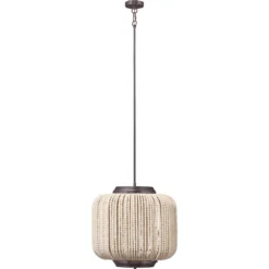 Eclair 4 Light 20 Inch Oil Rubbed Bronze Beaded Chandelier Ceiling Light