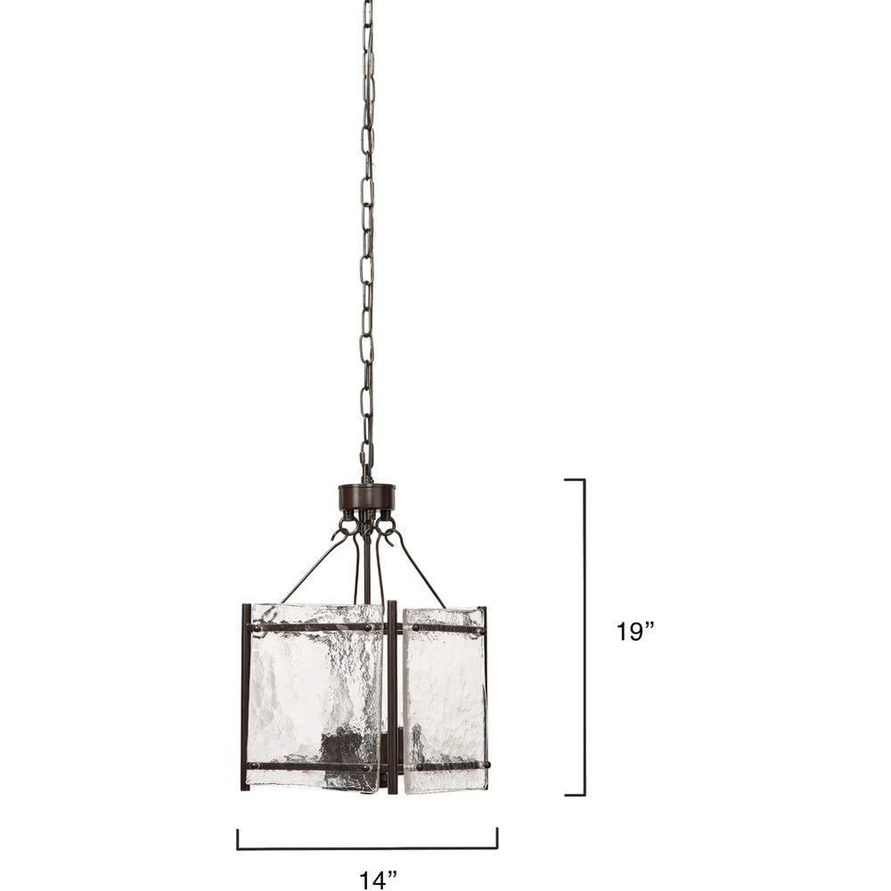 Glenn 4 Light 14 Inch Bronze And Oil Rubbed Bronze Chandelier Ceiling Light, Small - Image 3