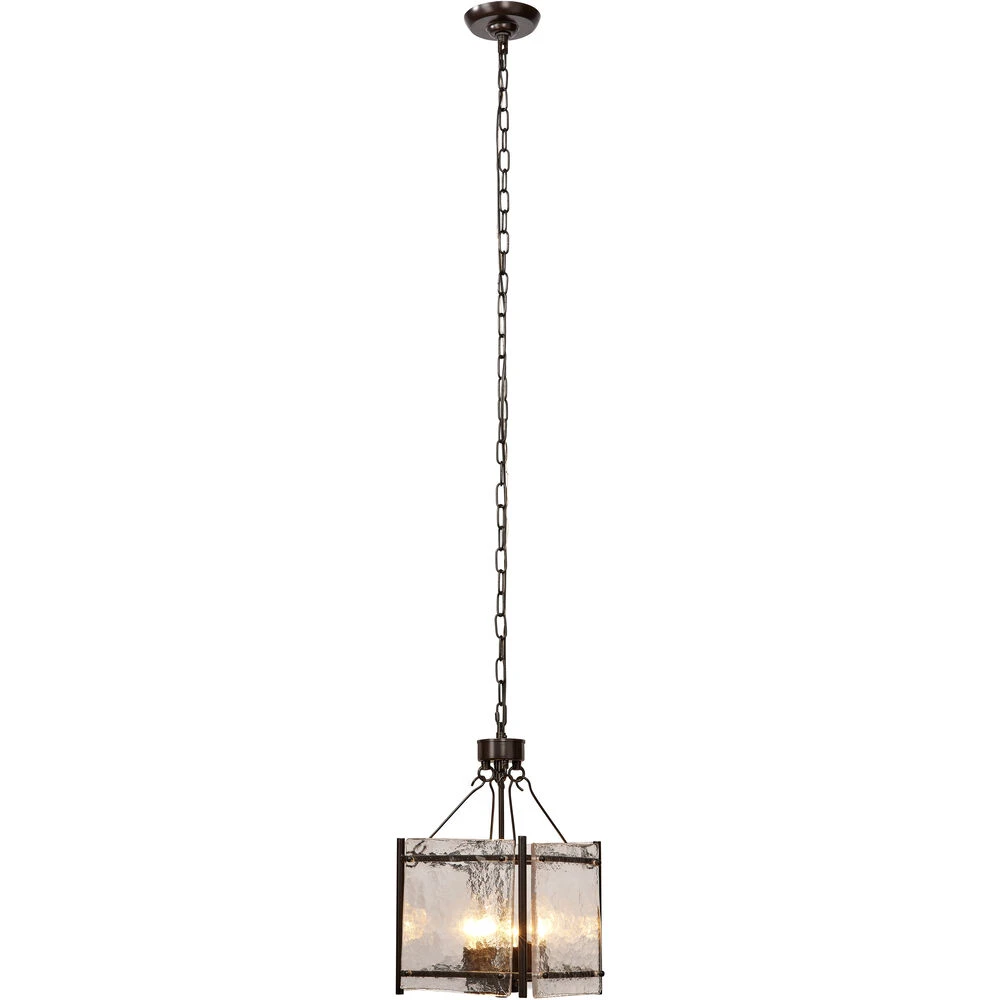 Glenn 4 Light 14 Inch Bronze And Oil Rubbed Bronze Chandelier Ceiling Light, Small - Image 6