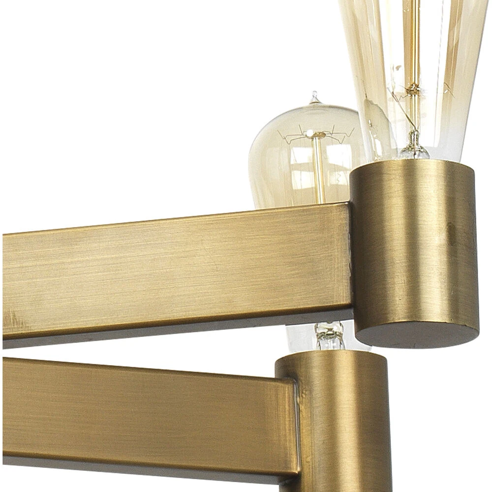 Manchester 8 Light 36 Inch Antique Brass Chandelier Ceiling Light - Image 4