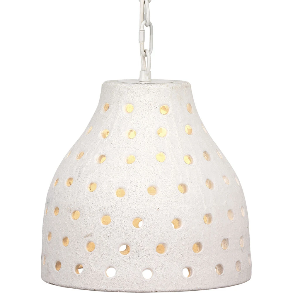 Porous 1 Light 11.75 Inch Textured Matte White Pendant Ceiling Light - Image 6