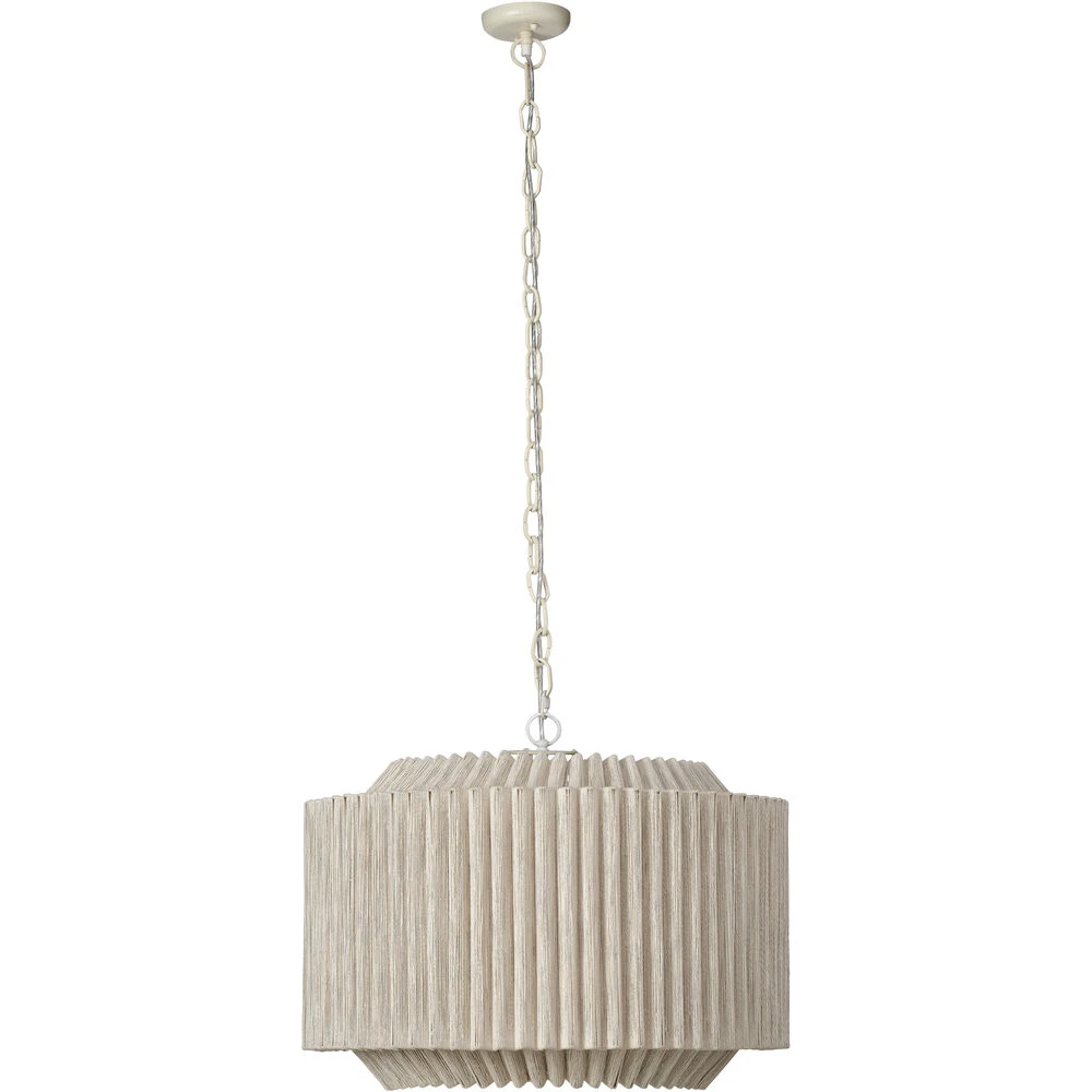 Theory 4 Light 26.75 Inch Off-White Chandelier Ceiling Light