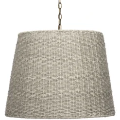 Willow 2 Light 24 Inch Natural Seagrass Chandelier Ceiling Light