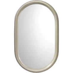 Altitude Oval 39 X 24 Inch Dove Grey Splash Mirror