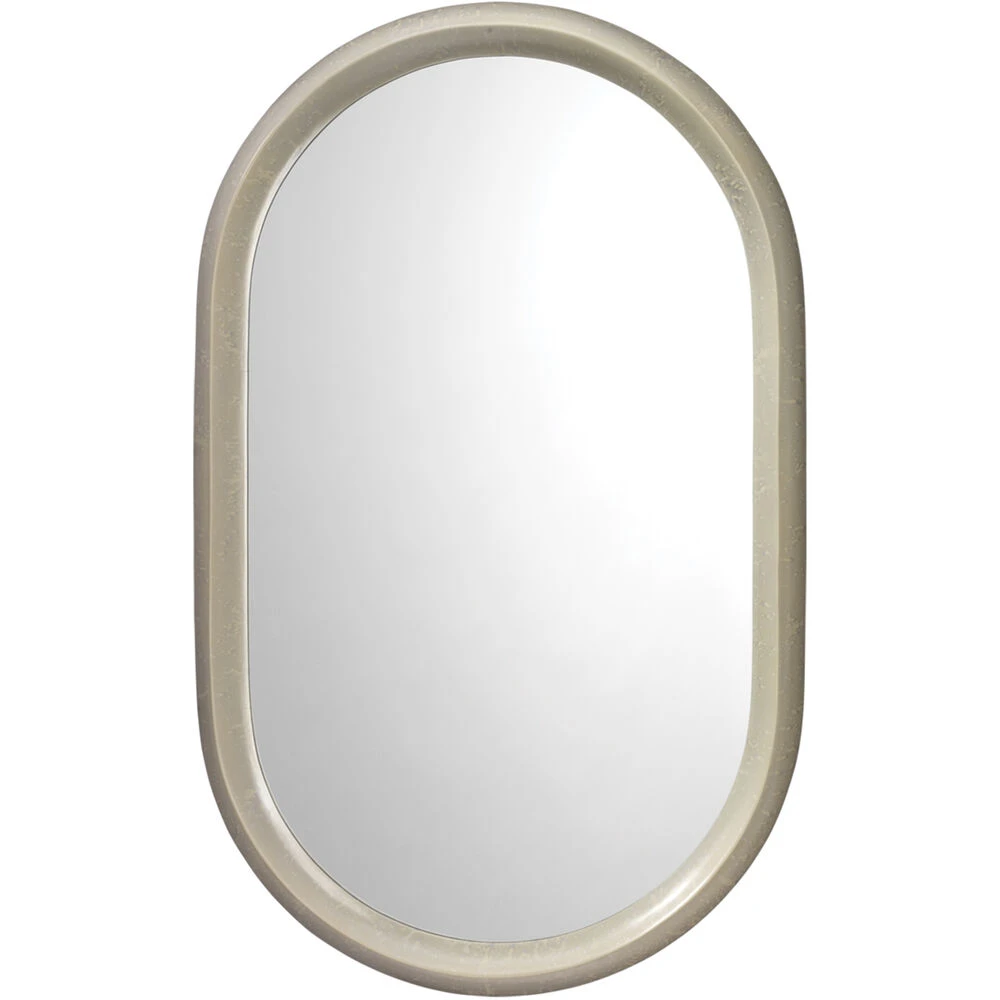 Altitude Oval 39 X 24 Inch Dove Grey Splash Mirror
