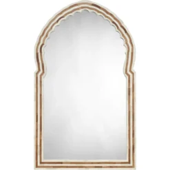 Bardot 40 X 24 Inch Natural And Bone Mirror, Large