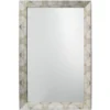 Fragment 36 X 24 Inch Light Grey & Beige Faux Horn Mirror