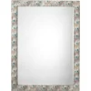 Plume 33 X 25 Inch White Peacock Lacquer Wall Mirror