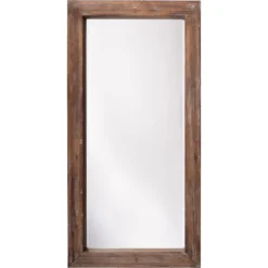 Reclaimed 60 X 30 Inch Grey Floor Mirror