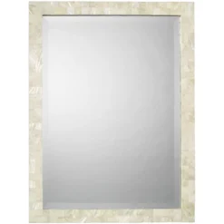 Naturally Elegant 33 X 25 Inch Mother Of Pearl Mirror
