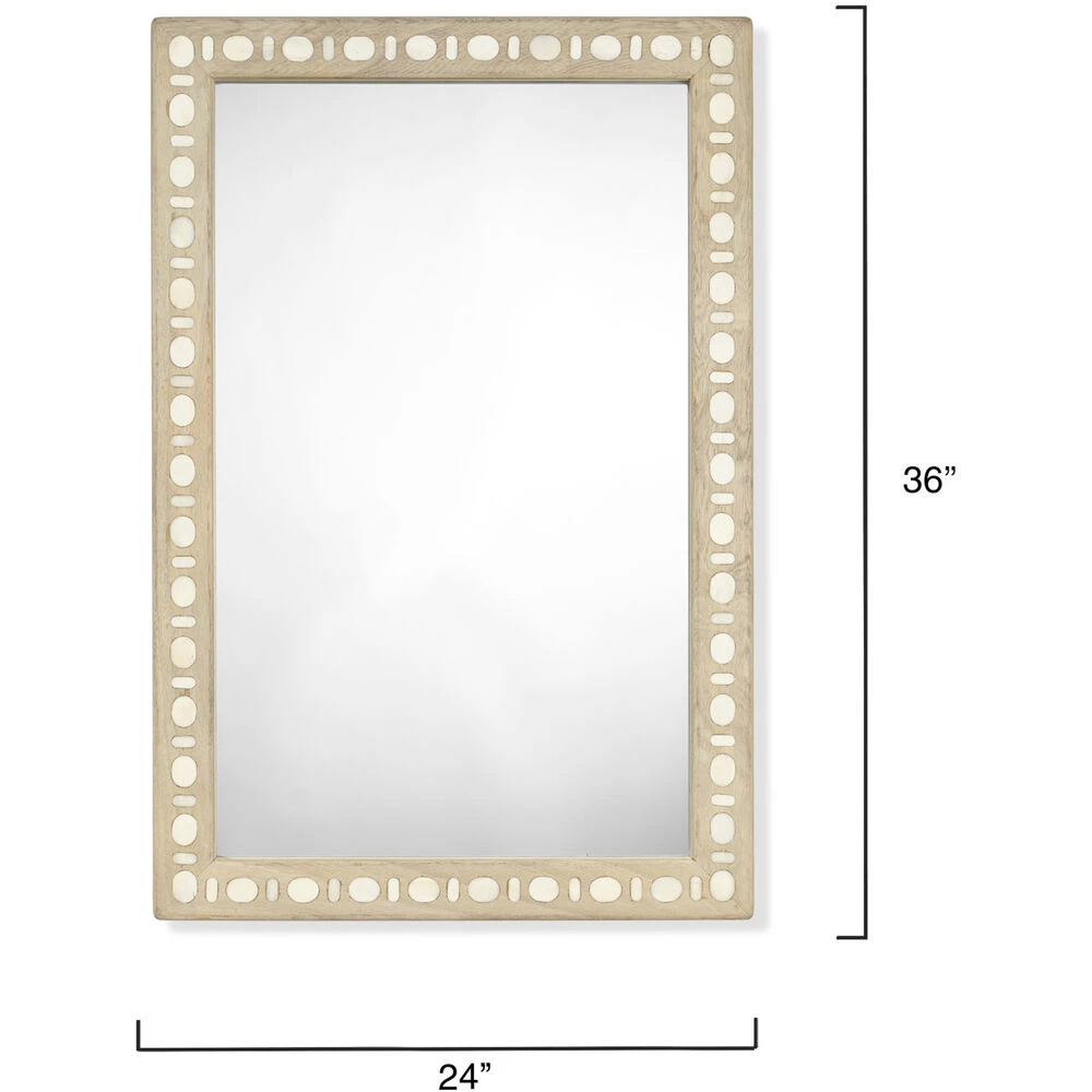 Sama 36 X 24 Inch Natural Mirror - Image 3