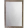Austere 38 X 26 Inch Dark Wood Mirror