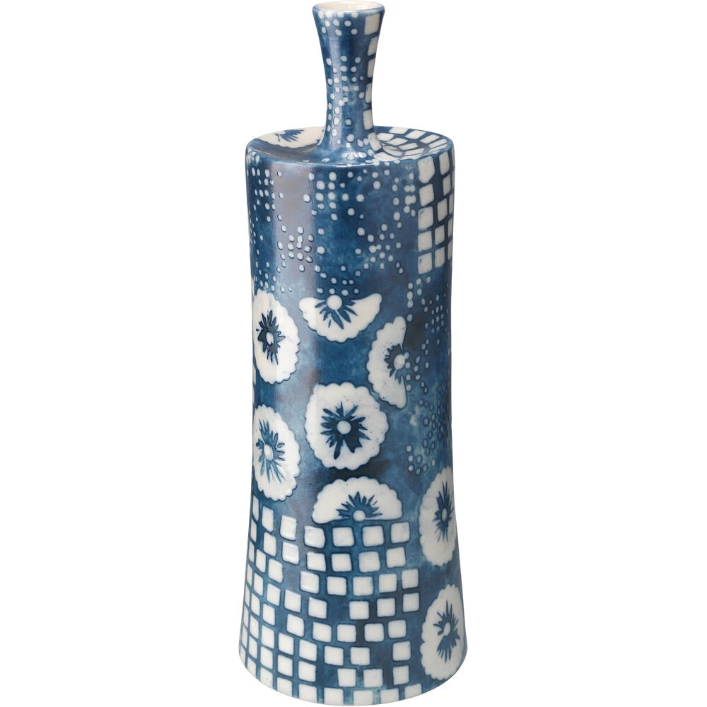 Block Print 12 X 4.75 Inch Vases, Set Of 4 - Image 12