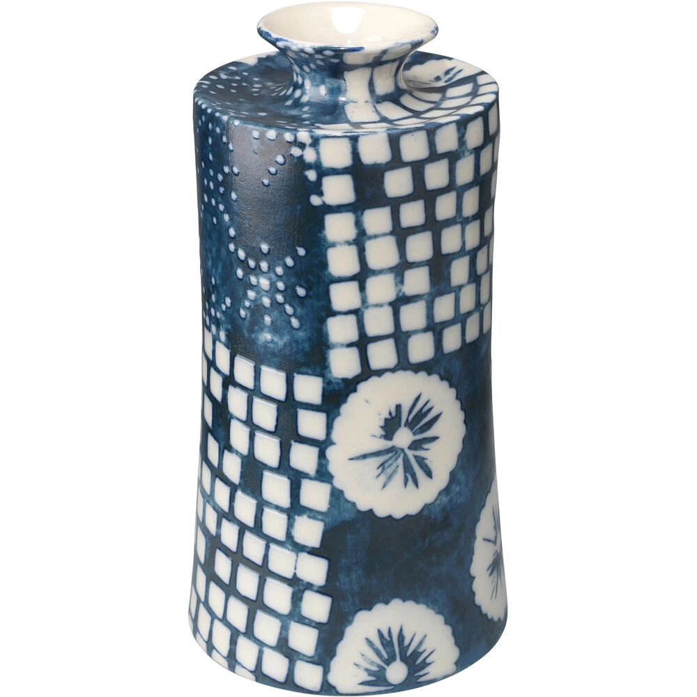 Block Print 12 X 4.75 Inch Vases, Set Of 4 - Image 13