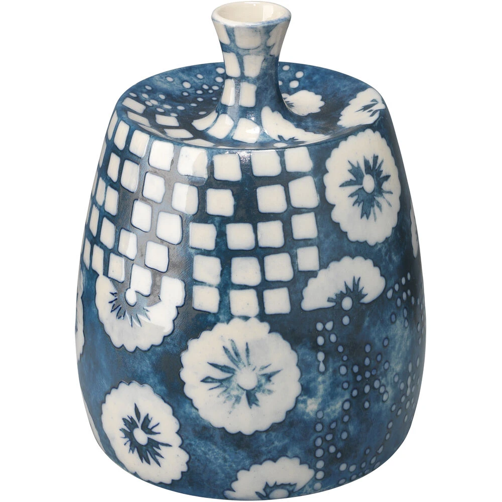 Block Print 12 X 4.75 Inch Vases, Set Of 4 - Image 10