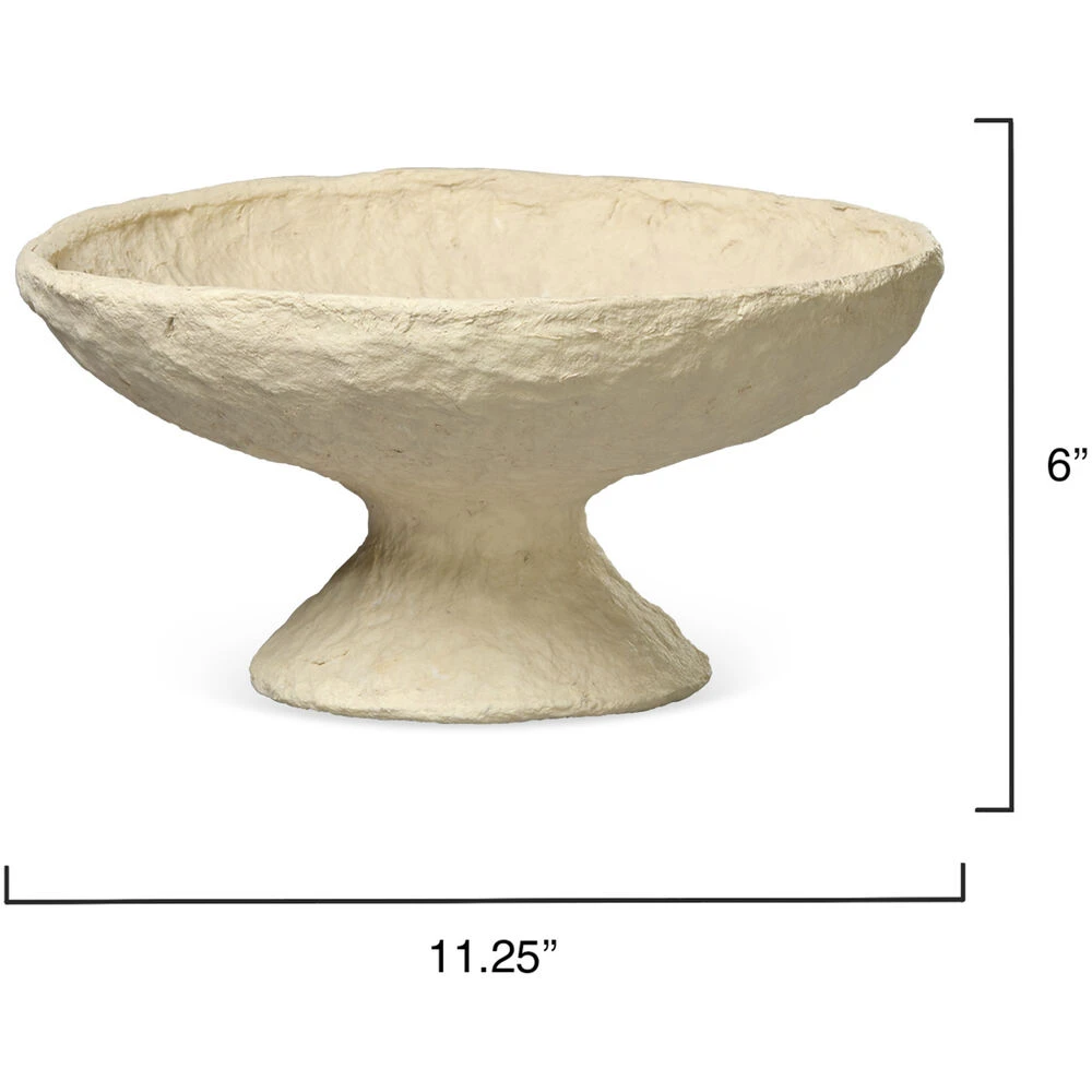 Garden Cream Pedestal Bowl - Image 3