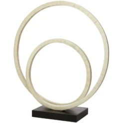 Helix Double Ring 17 X 16 Inch Sculpture