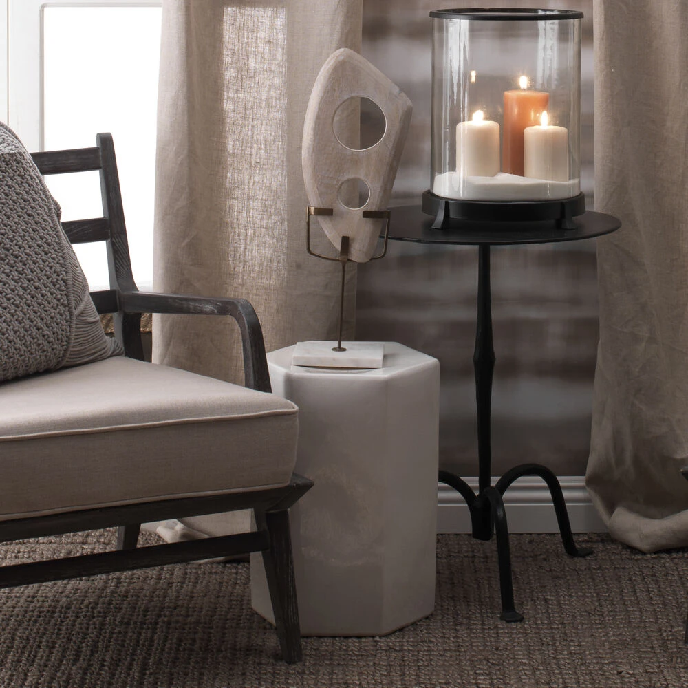 Hepalith Object White Washed Wood Table Object - Image 2