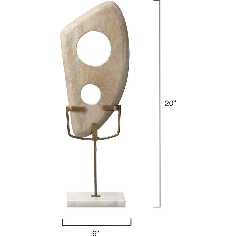 Hepalith Object White Washed Wood Table Object - Image 3