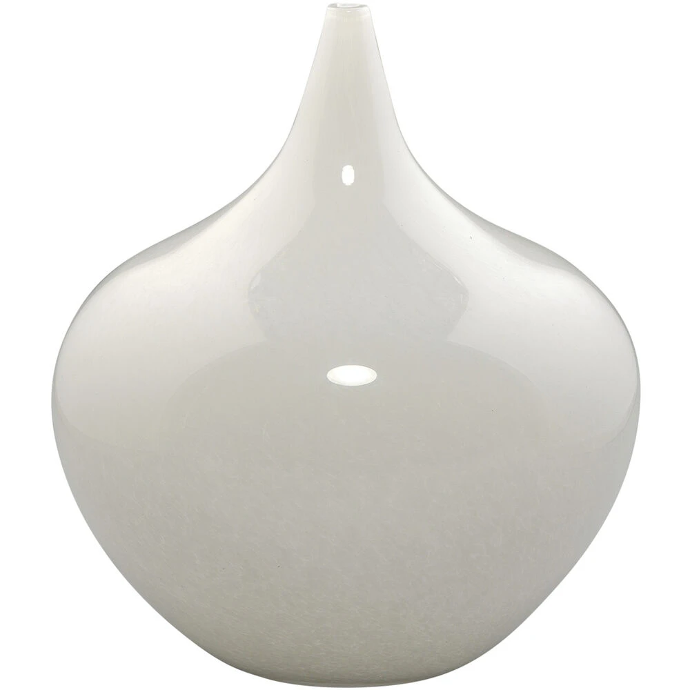 Nymph Decorative 19 X 8 Inch Vases In White Glass, Set Of 3 - Image 7