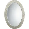 Oval 44 X 32 Inch Mother Of Pearl Mirror