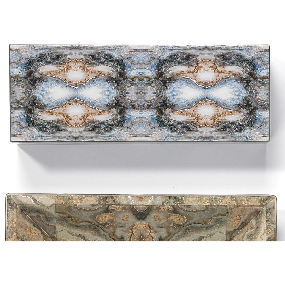 Rorschach 17 X 7 Inch Indigo Blue Lacquer Long Box - Image 5